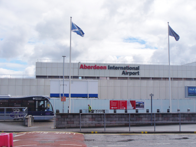Aberdeen Airport is located in Dyce. 